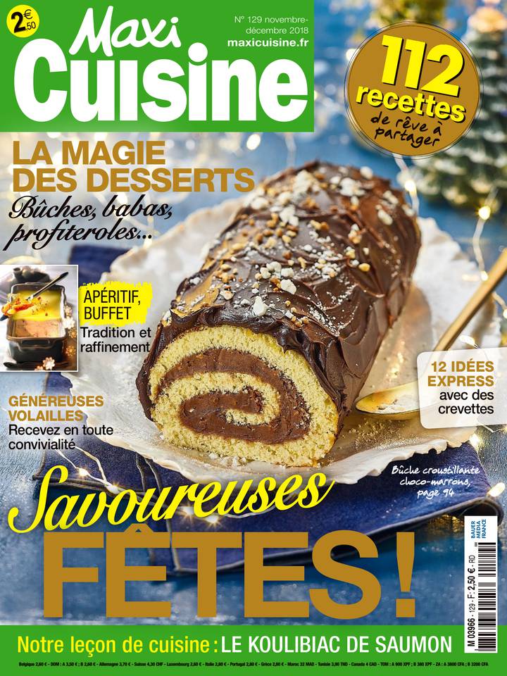 MAXI CUISINE 05 novembre 2018 Abonnement à MAXI CUISINE Pas Cher avec le BOUQUET ePresse.fr