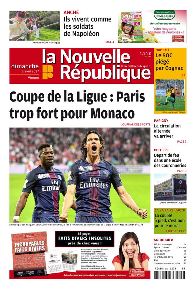 La Nouvelle République Dimanche 02 avril 2017 La Nouvelle République Dimanche du 02 avril 2017 à télécharger sur iPad