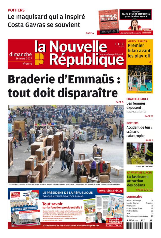 La Nouvelle République Dimanche 26 mars 2017 La Nouvelle République Dimanche du 26 mars 2017 à télécharger sur iPad