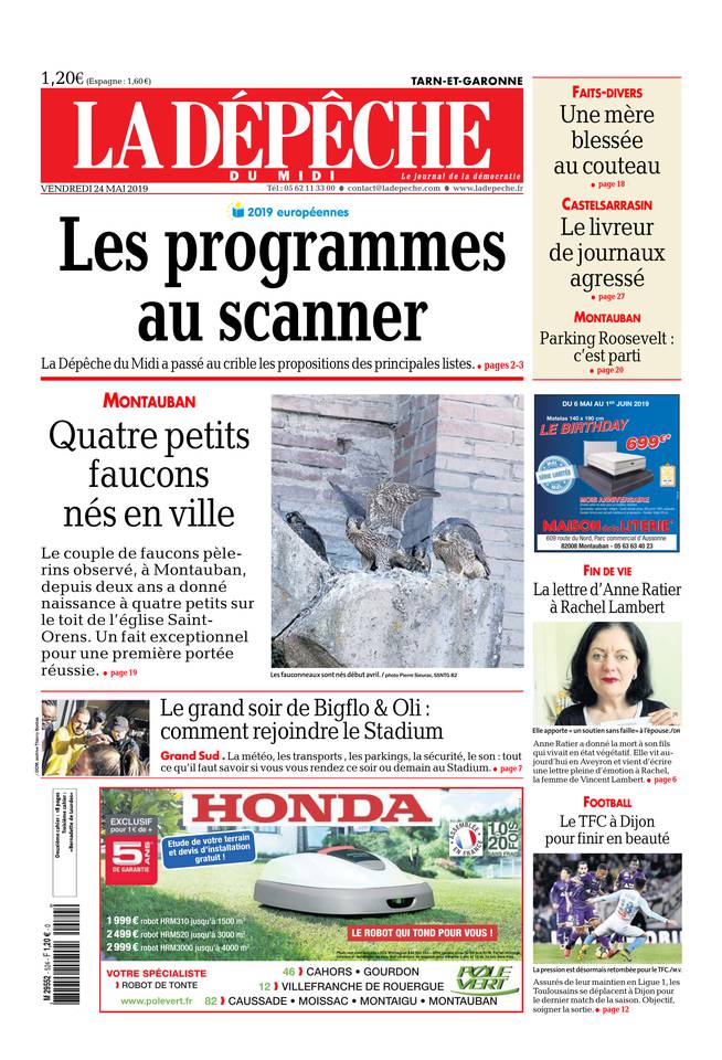 La Dépêche du Midi 24 mai 2019 Abonnement à La Dépêche du Midi Pas Cher avec le BOUQUET ePresse.fr