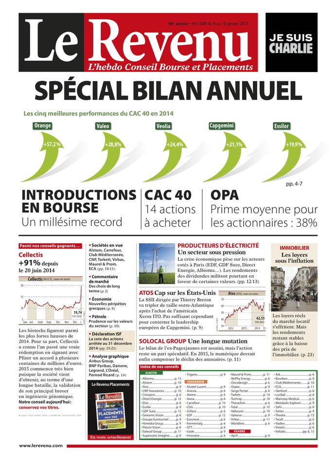 Le Revenu 08 janvier 2015 Le Revenu N°1308 du 08 janvier 2015 à télécharger sur iPad