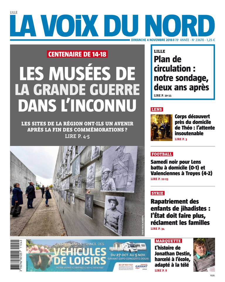 La Voix du Nord 04 novembre 2018 La Voix du Nord du 04 novembre 2018 à télécharger sur iPad