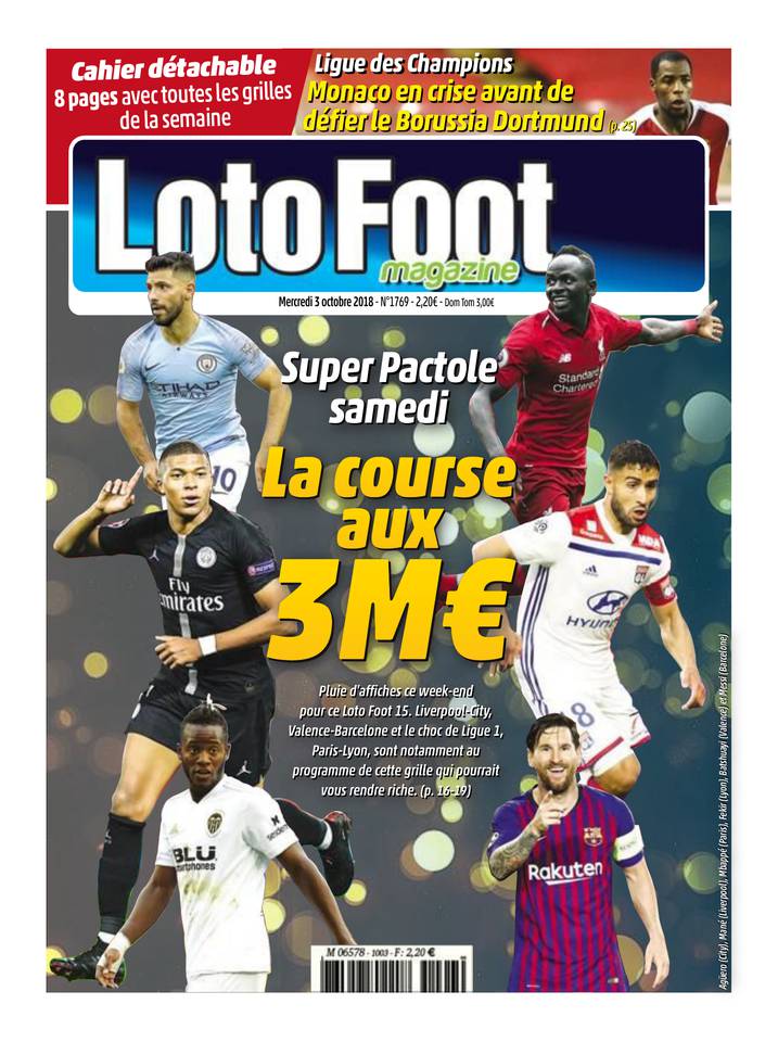 Loto Foot Magazine 03 octobre 2018 Loto Foot Magazine du 03 octobre 2018 à télécharger sur iPad