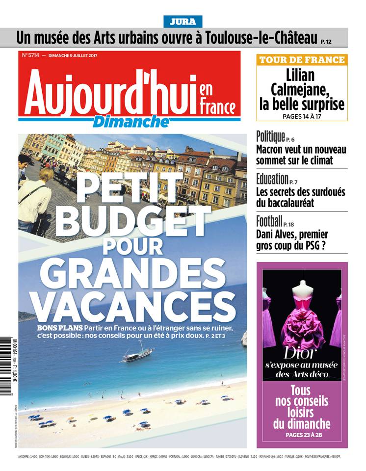 Aujourd'hui en France 09 juillet 2017 Aujourd'hui en France du 09 juillet 2017 à télécharger sur iPad