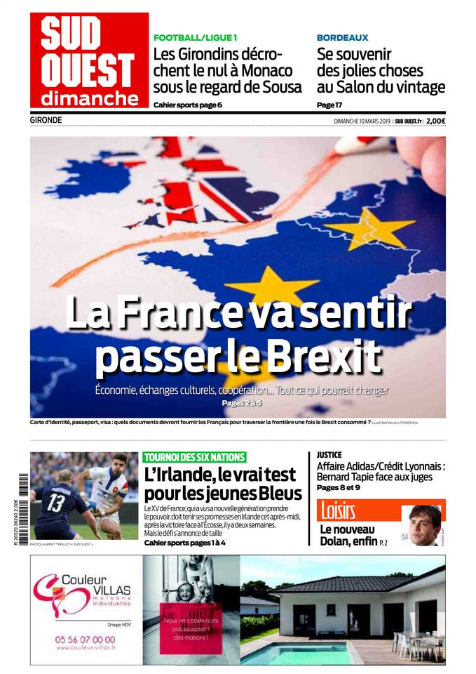 Sud Ouest Dimanche 10 mars 2019 Sud Ouest Dimanche du 10 mars 2019 à télécharger sur iPad