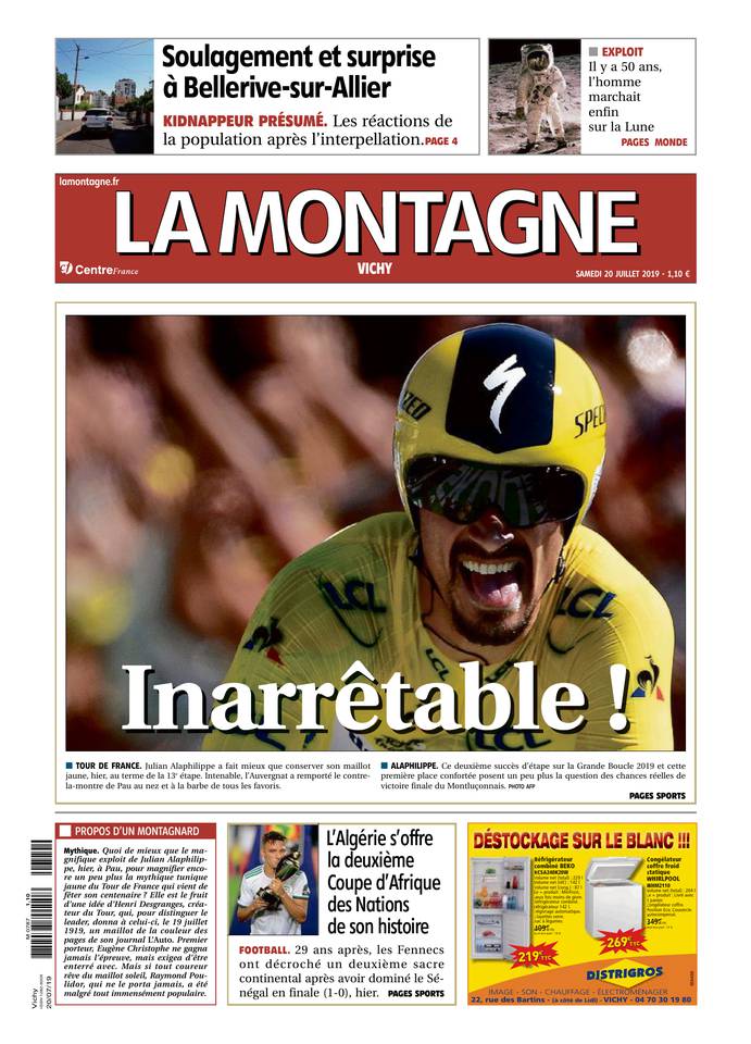 La Montagne 20 juillet 2019 Abonnement La Montagne Pas Cher avec le BOUQUET INFO ePresse.fr