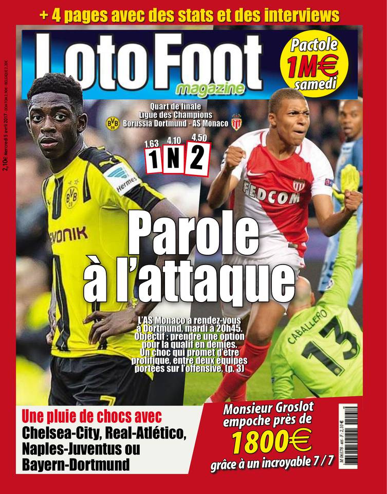 Loto Foot Magazine 05 avril 2017 Loto Foot Magazine du 05 avril 2017 à télécharger sur iPad