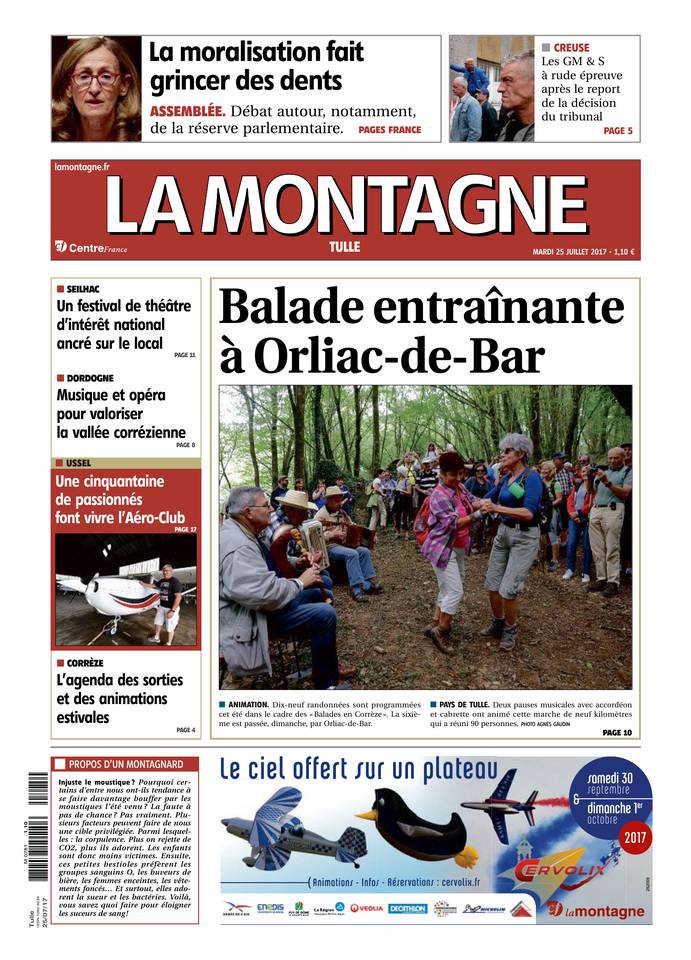 La Montagne 25 juillet 2017 Abonnement La Montagne Pas Cher avec le BOUQUET INFO ePresse.fr