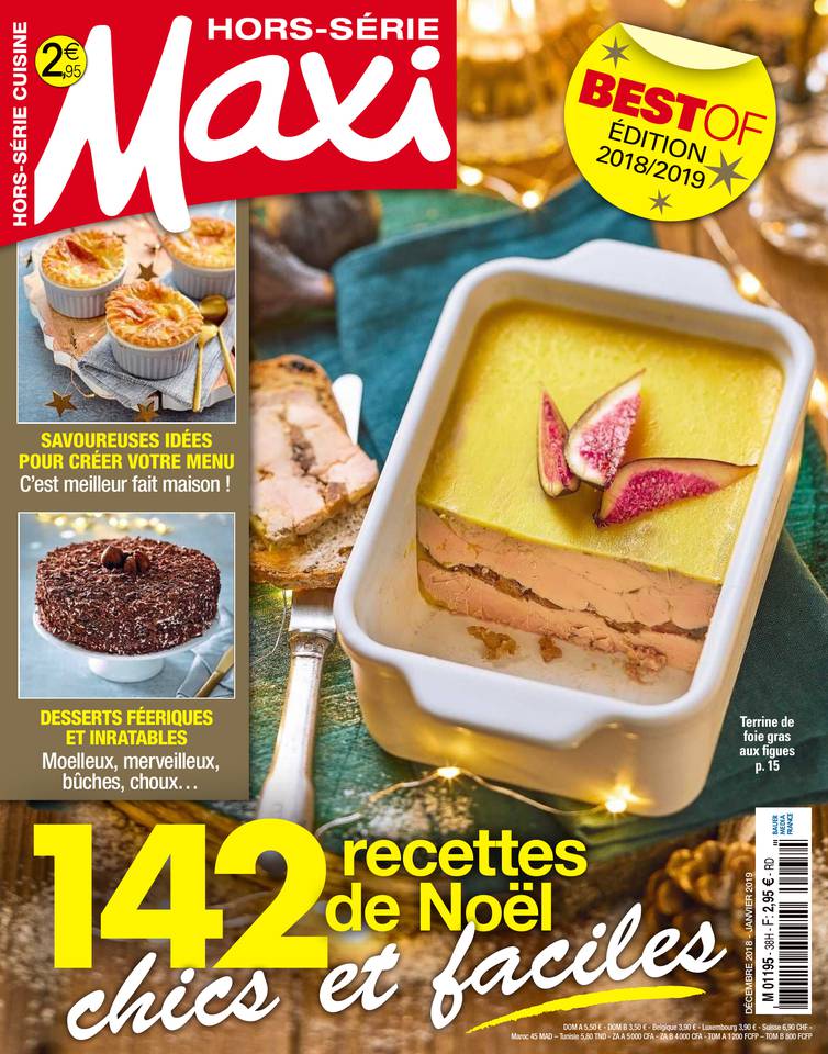 MAXI HORS-SERIE CUISINE 19 novembre 2018 Abonnement à MAXI HORS-SERIE CUISINE Pas Cher avec le BOUQUET ePresse.fr