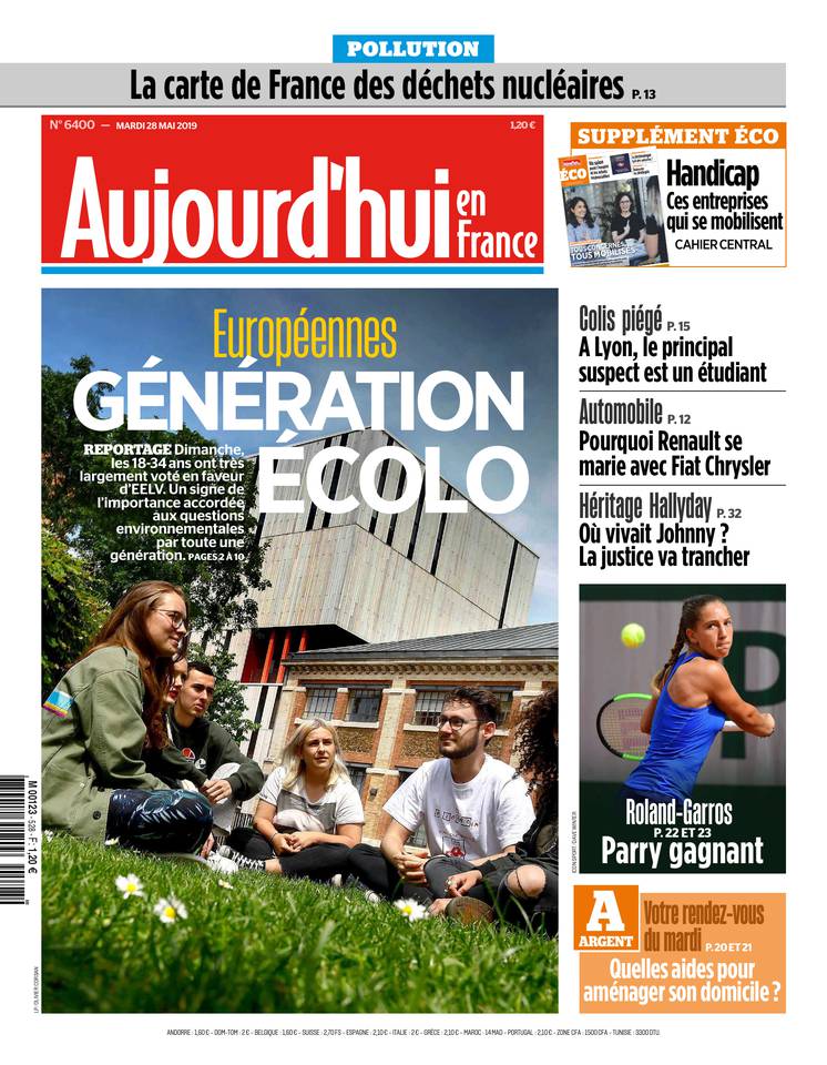 Aujourd'hui en France 28 mai 2019 Aujourd'hui en France du 28 mai 2019 à télécharger sur iPad