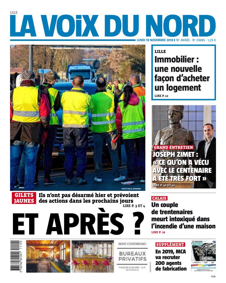 La Voix du Nord 19 novembre 2018 La Voix du Nord du 19 novembre 2018 à télécharger sur iPad