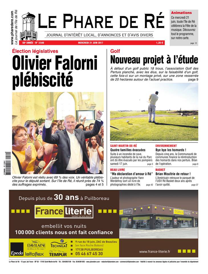 Le Phare de Ré 21 juin 2017 Abonnement Le Phare de Ré Pas Cher avec le BOUQUET INFO ePresse.fr