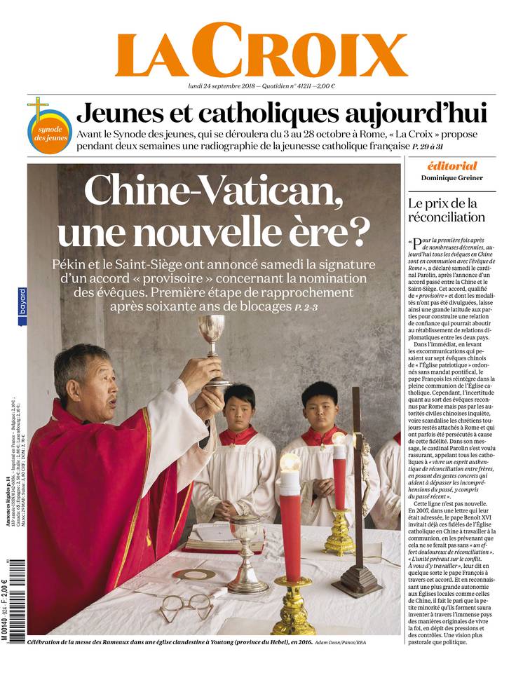 La Croix 24 septembre 2018 Abonnement à La Croix Pas Cher avec le BOUQUET INFO ePresse.fr
