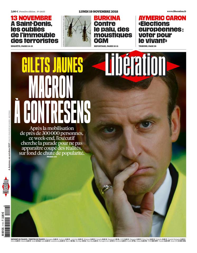 Libération 19 novembre 2018 Libération du 19 novembre 2018 à télécharger sur iPad