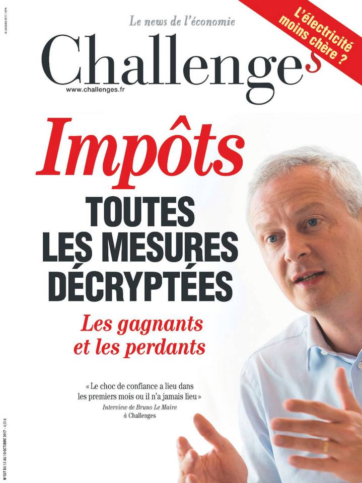 Challenges 12 octobre 2017 Abonnement Challenges Pas Cher avec le BOUQUET ÉCONOMIE ePresse.fr