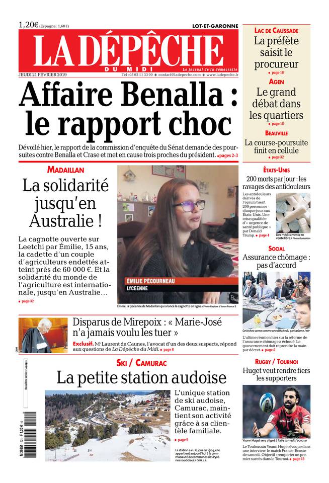 La Dépêche du Midi 21 février 2019 Abonnement à La Dépêche du Midi Pas Cher avec le BOUQUET ePresse.fr