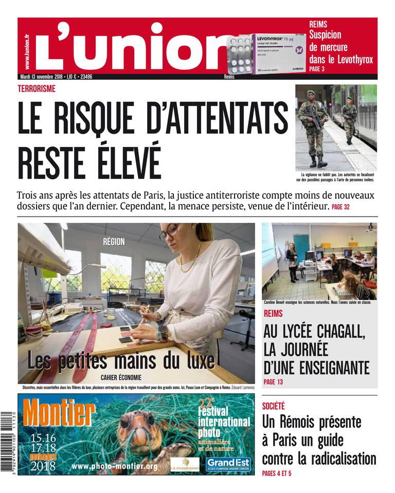 L'Union Ardennes 13 novembre 2018 L'Union Ardennes du 13 novembre 2018 à télécharger sur iPad