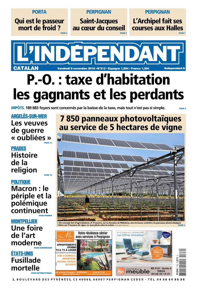 L'Indépendant 09 novembre 2018 L'Indépendant du 09 novembre 2018 à télécharger sur iPad