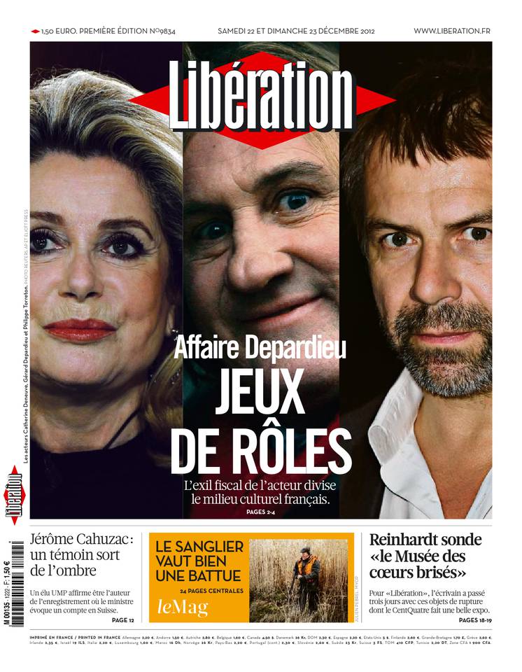 Libération 22 décembre 2012 Libération du 22 décembre 2012 à télécharger sur iPad