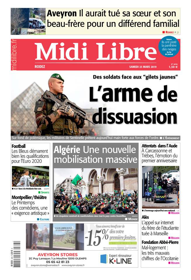 Midi Libre 23 mars 2019 Abonnement à Midi Libre Pas Cher avec le BOUQUET INFO ePresse.fr
