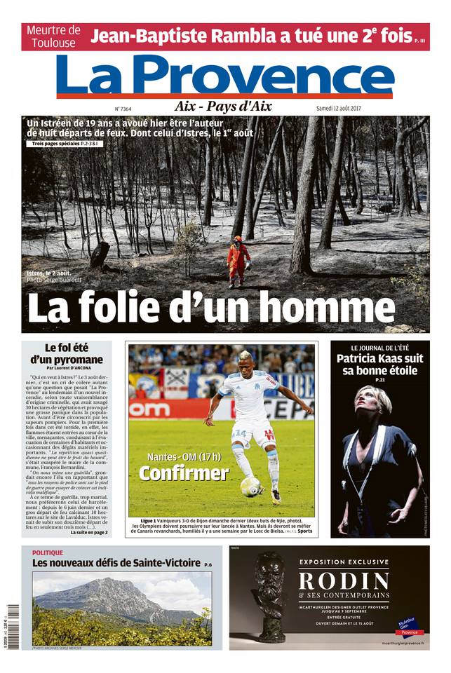 La Provence 12 août 2017 La Provence du 12 août 2017 à télécharger sur iPad