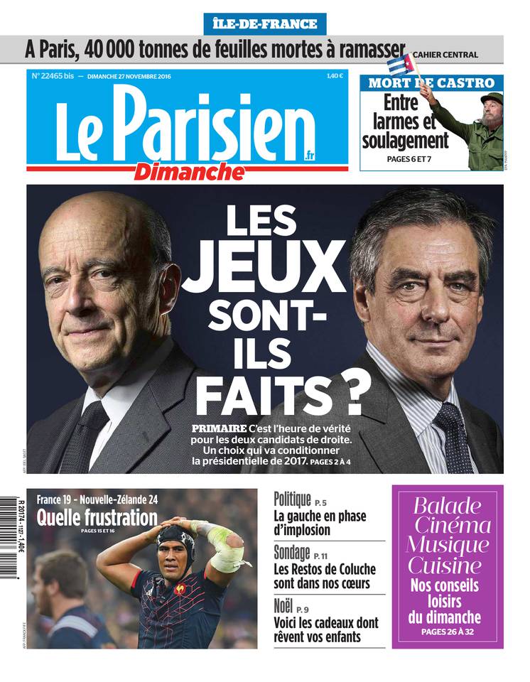 Le Parisien 27 novembre 2016 Le Parisien du 27 novembre 2016 à télécharger sur iPad