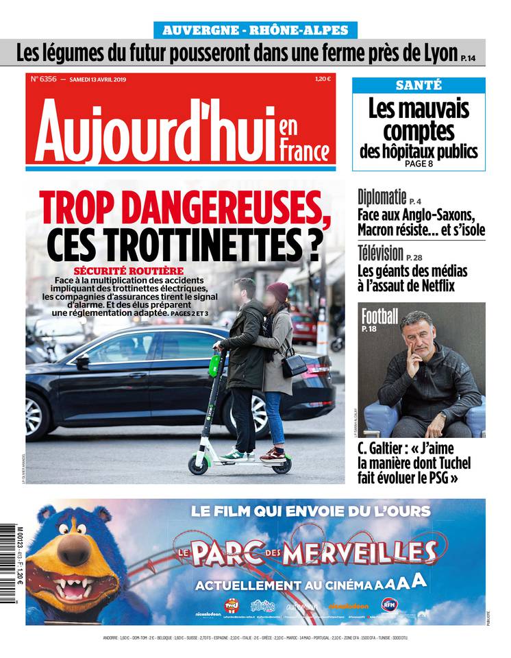 Aujourd'hui en France 13 avril 2019 Aujourd'hui en France du 13 avril 2019 à télécharger sur iPad
