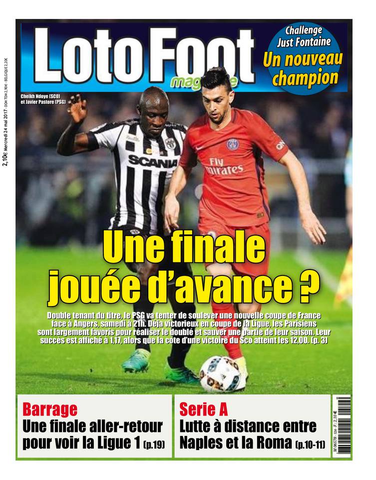 Loto Foot Magazine 24 mai 2017 Loto Foot Magazine du 24 mai 2017 à télécharger sur iPad