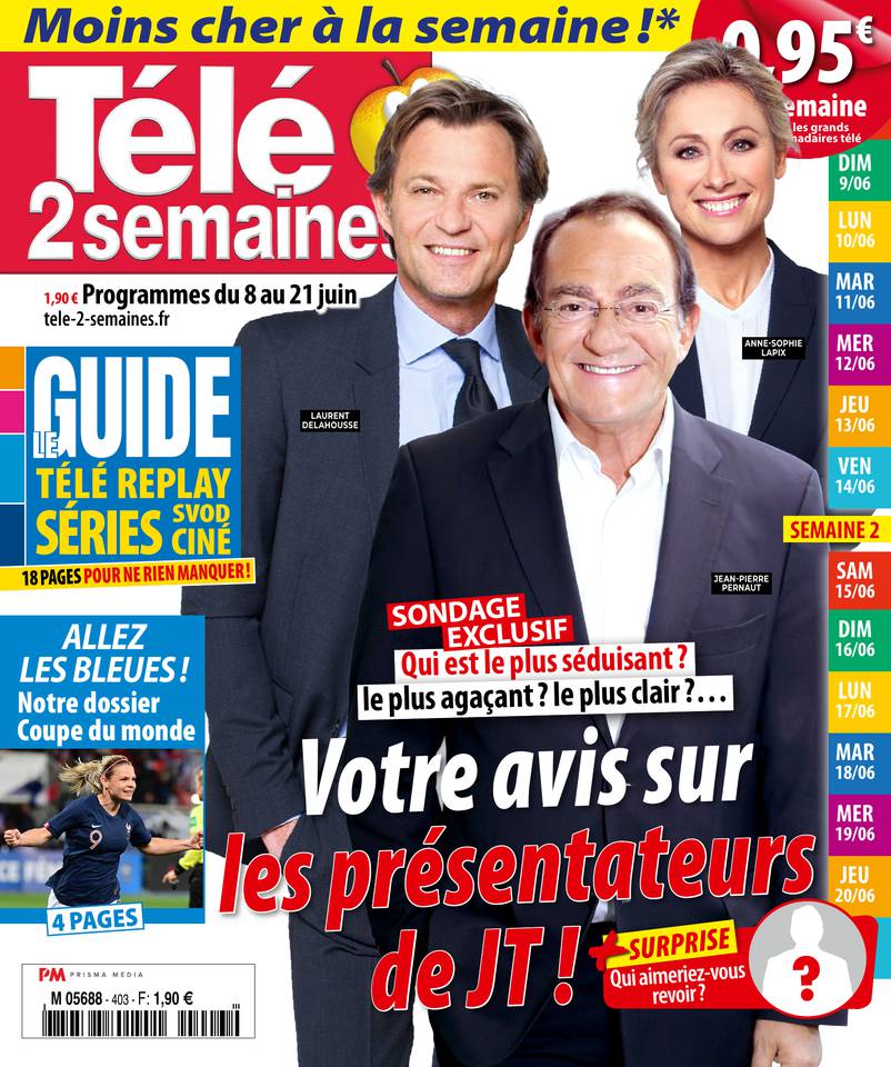Télé 2 Semaines 03 juin 2019 Télé 2 Semaines N°403 du 03 juin 2019 à télécharger sur iPad