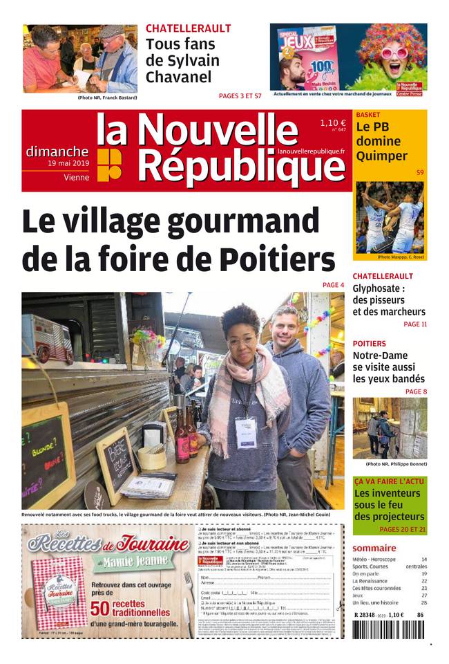 La Nouvelle République Dimanche 19 mai 2019 Abonnement La Nouvelle République Pas Cher avec BOUQUET ePresse.fr