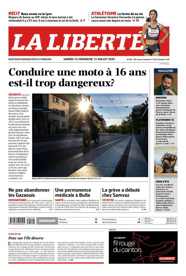 Couverture du magazine en date du 2025-07-12