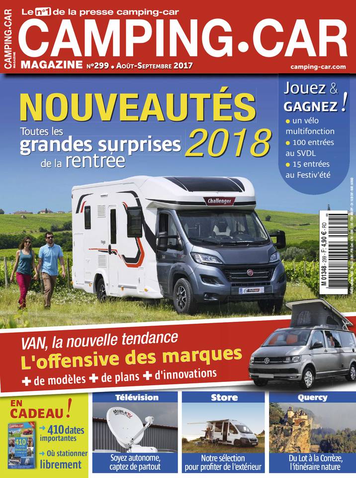 Camping-car Magazine 08 juillet 2017 Abonnement Camping-car Magazine Pas Cher avec le BOUQUET ePresse.fr
