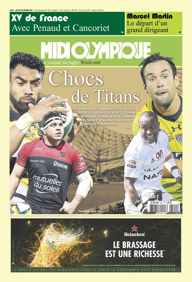 Midi Olympique Vert 26 mai 2017 Midi Olympique Vert du 26 mai 2017 à télécharger sur iPad