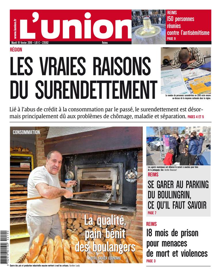 L'Union Ardennes 19 février 2019 L'Union Ardennes - Reims du 19 février 2019