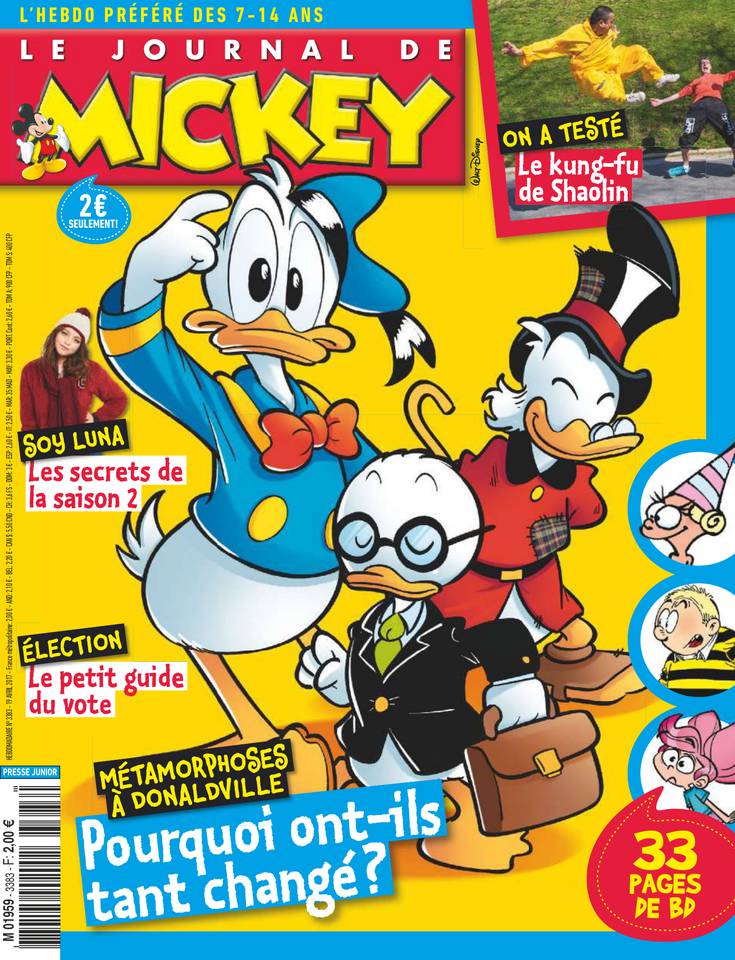 Le Journal de Mickey 19 avril 2017 Le Journal de Mickey N°3383 du 19 avril 2017 à télécharger sur iPad