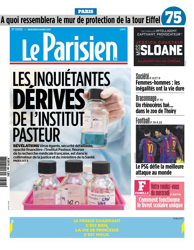 Le Parisien 08 mars 2017 Le Parisien du 08 mars 2017 à télécharger sur iPad