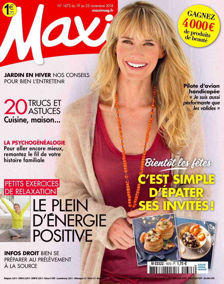 MAXI 19 novembre 2018 Abonnement à Maxi Pas Cher avec le BOUQUET ePresse.fr