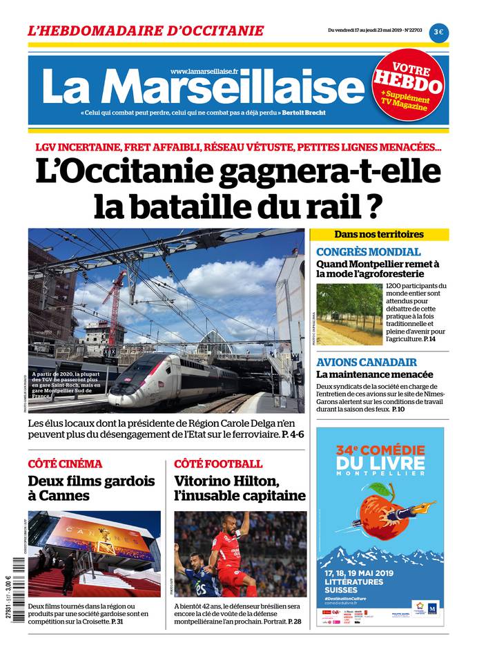 La Marseillaise Languedoc 17 mai 2019 Abonnement L’Hérault du Jour Pas Cher avec BOUQUET INFO ePresse.fr