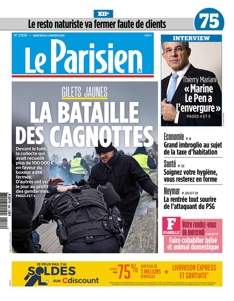 Le Parisien 09 janvier 2019 Le Parisien du 09 janvier 2019 à télécharger sur iPad