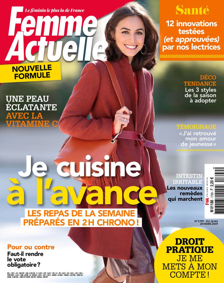 Femme Actuelle 18 mars 2019 Femme Actuelle N°1799 du 18 mars 2019 à télécharger sur iPad