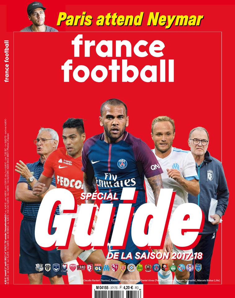 France Football 01 août 2017 France Football du 01 août 2017 à télécharger sur iPad