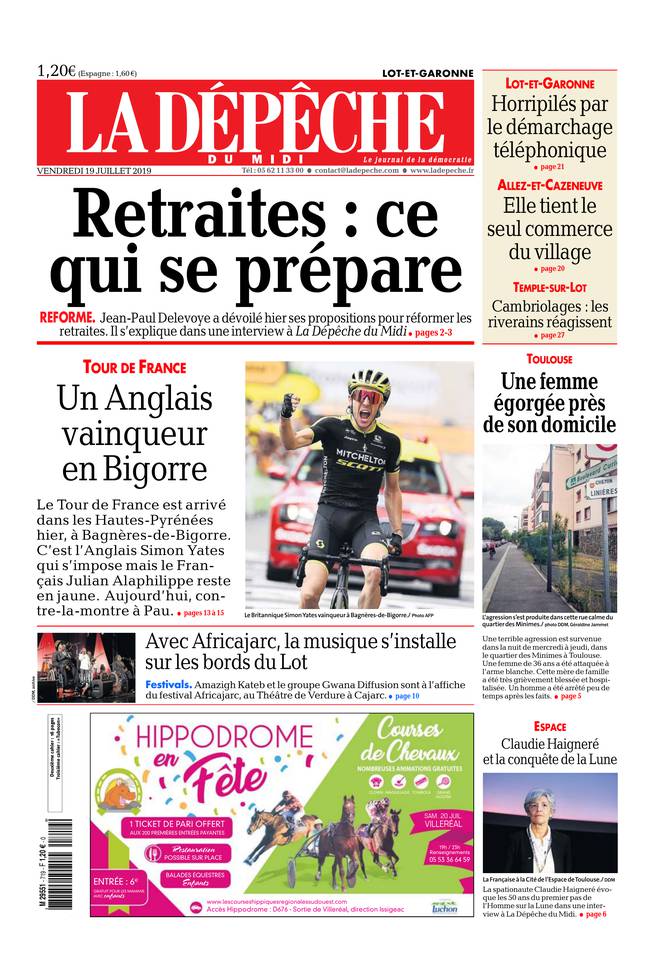 La Dépêche du Midi 19 juillet 2019 Abonnement à La Dépêche du Midi Pas Cher avec le BOUQUET ePresse.fr