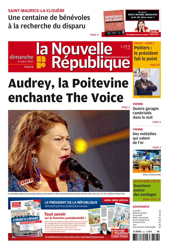 La Nouvelle République Dimanche 05 mars 2017 La Nouvelle République Dimanche du 05 mars 2017 à télécharger sur iPad