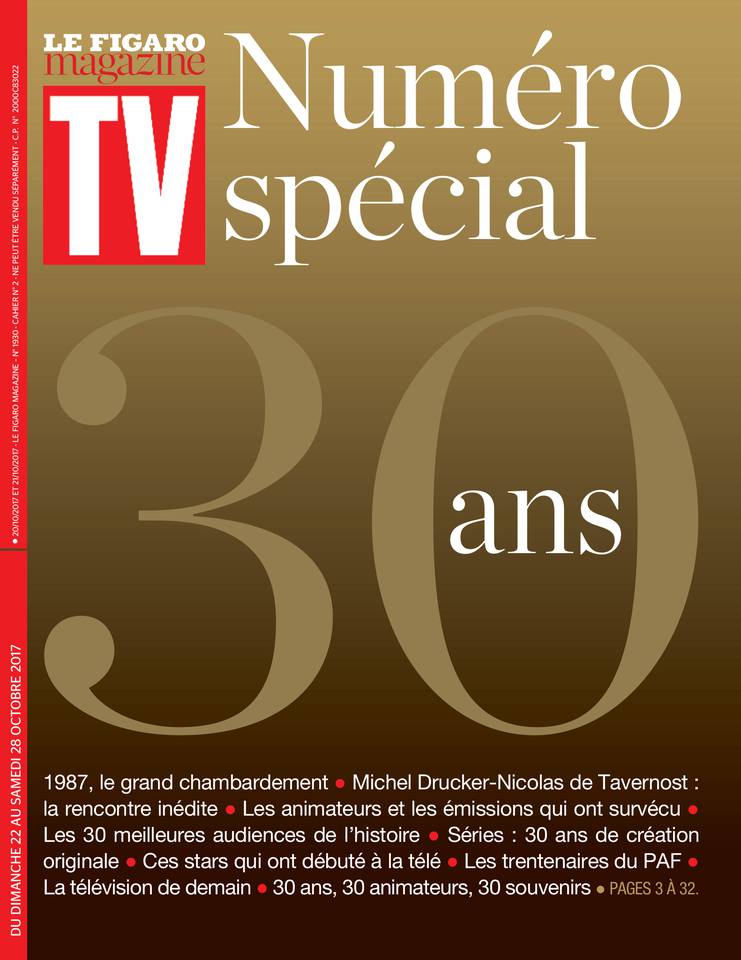 TV Magazine 22 octobre 2017 Abonnement TV Magazine Pas Cher avec le BOUQUET À LA CARTE ePresse.fr