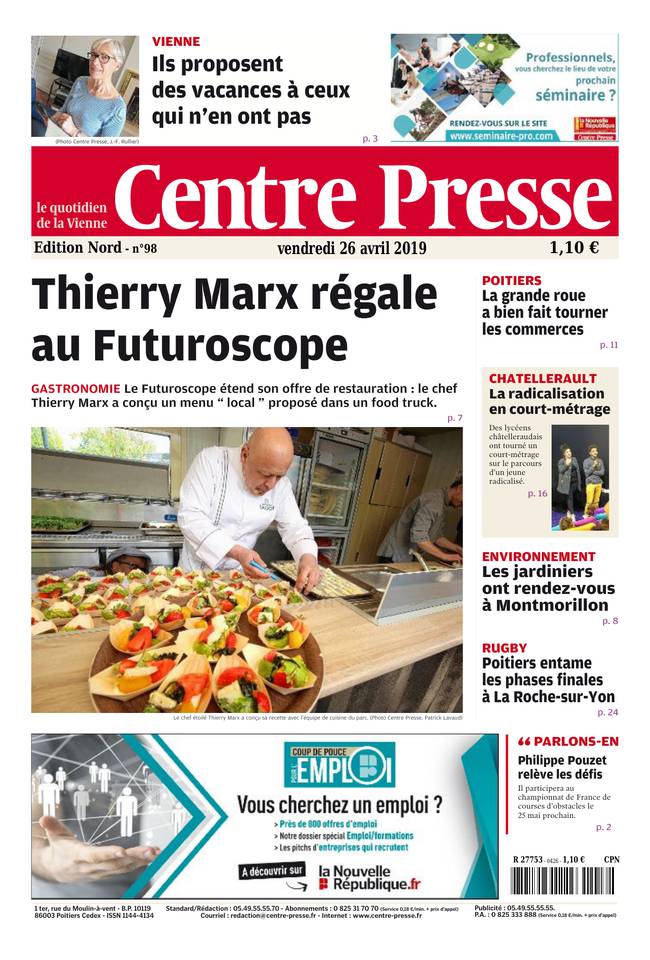 Centre Presse 26 avril 2019 Abonnement Centre Presse Pas Cher avec le BOUQUET INFO ePresse.fr