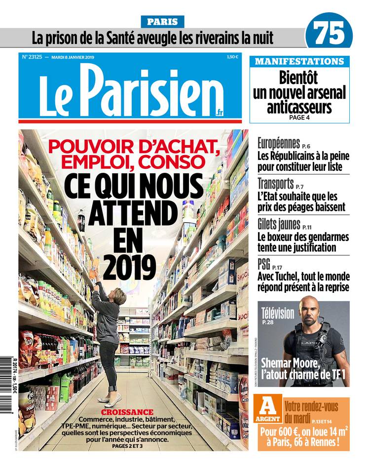 Le Parisien 08 janvier 2019 Le Parisien du 08 janvier 2019 à télécharger sur iPad