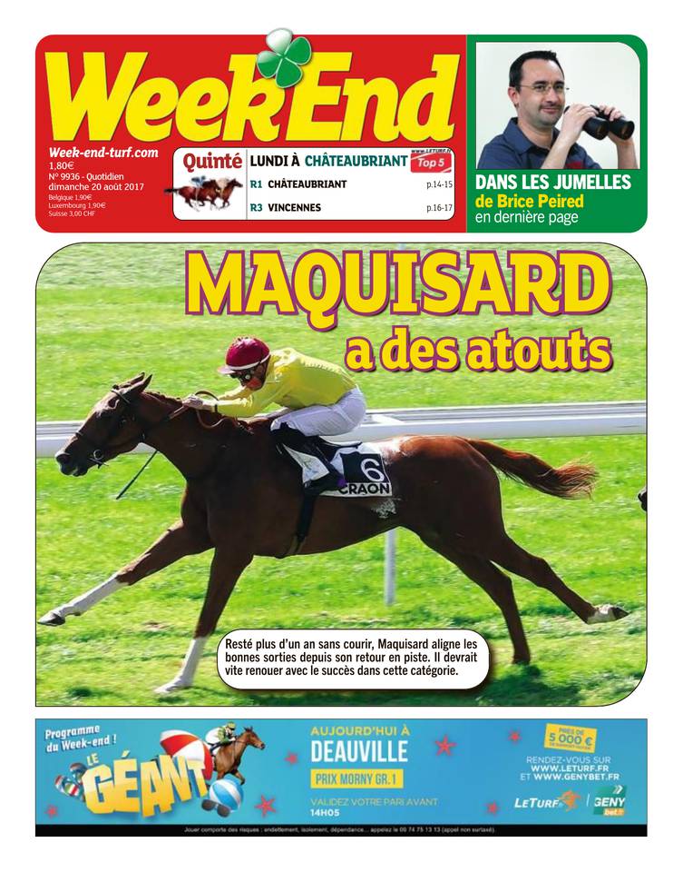 WeekEnd 20 août 2017 Abonnement WeekEnd Pas Cher avec le BOUQUET ePresse.fr