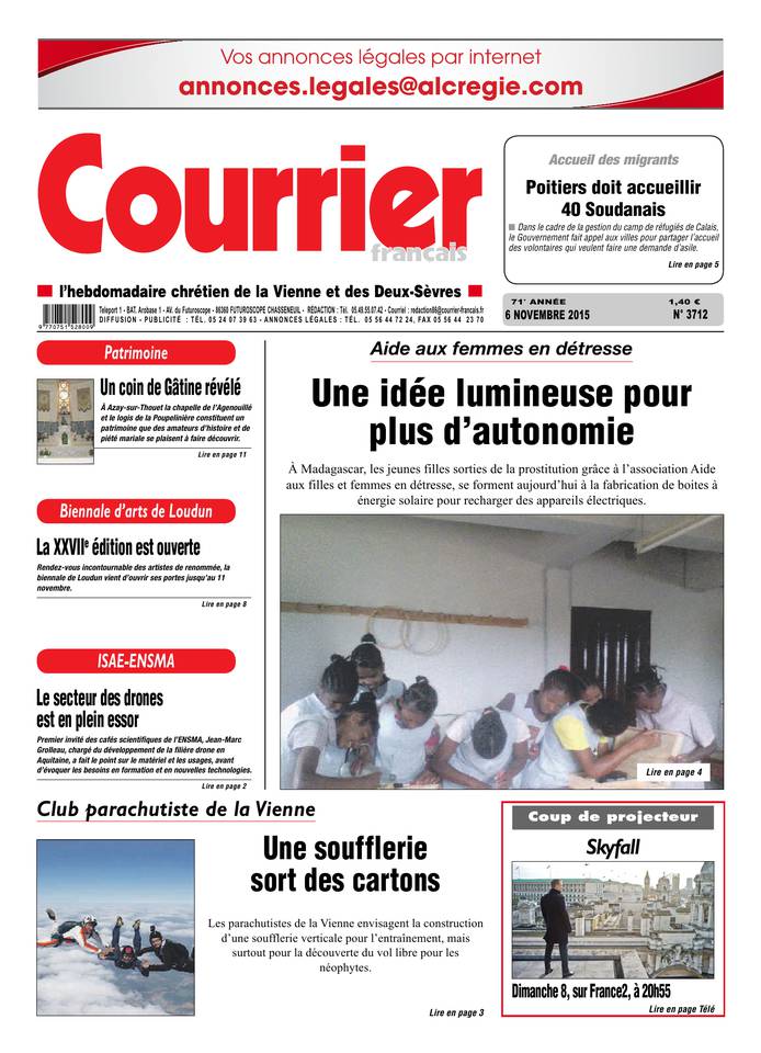 Courrier Français 06 novembre 2015 Courrier Français N°3712 du 06 novembre 2015 à télécharger sur iPad