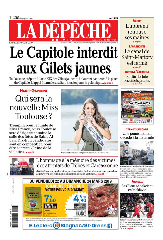 La Dépêche du Midi 23 mars 2019 Abonnement à La Dépêche du Midi Pas Cher avec le BOUQUET ePresse.fr