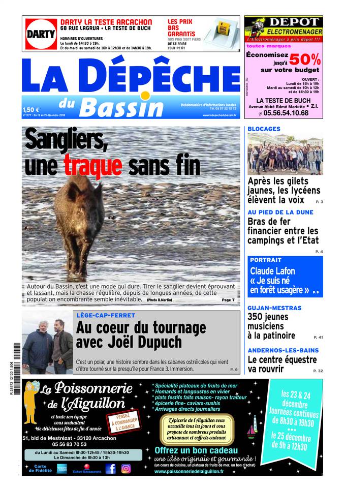 La Dépêche du Bassin 12 décembre 2018 Abonnement La Dépêche du Bassin Pas Cher avec BOUQUET INFO ePresse.fr